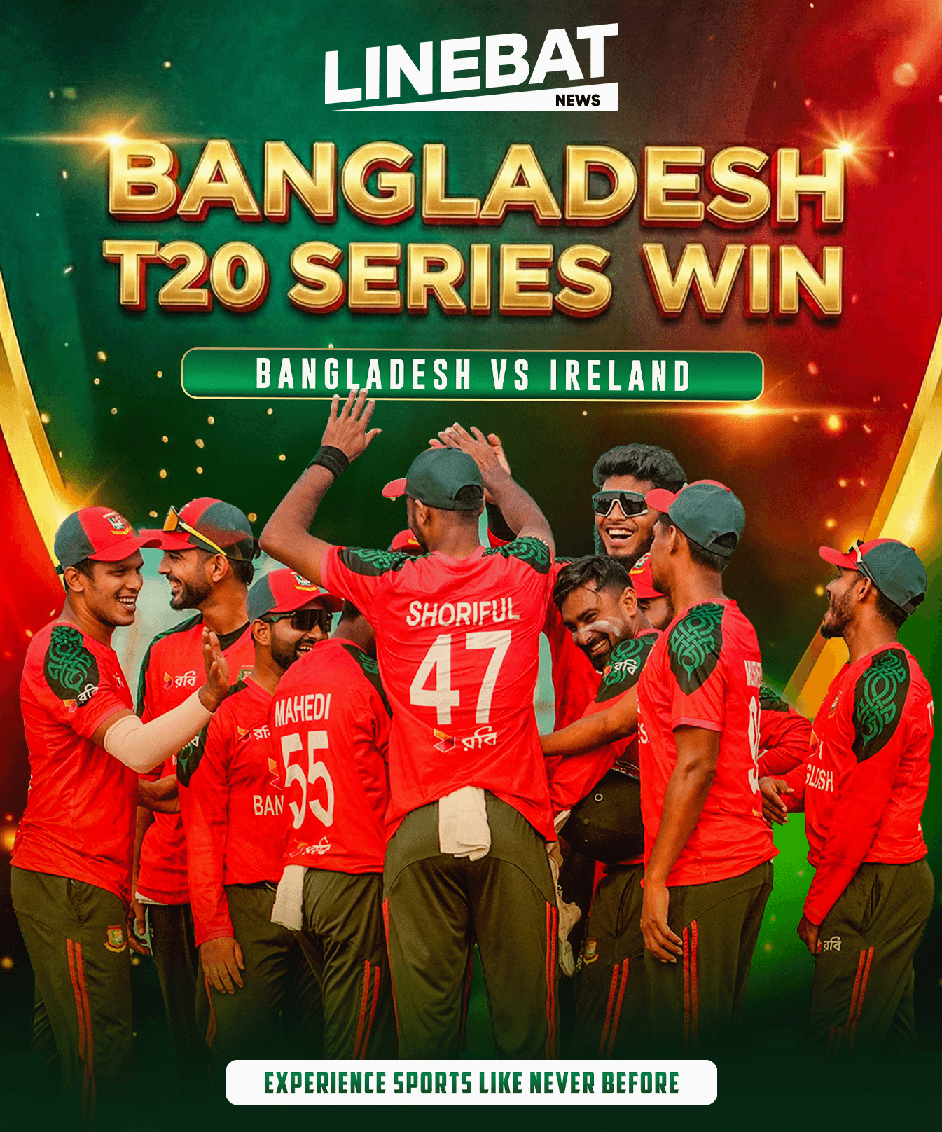 Tanzid's Five-Catch Haul Fires Bangladesh to Series Win Over Ireland