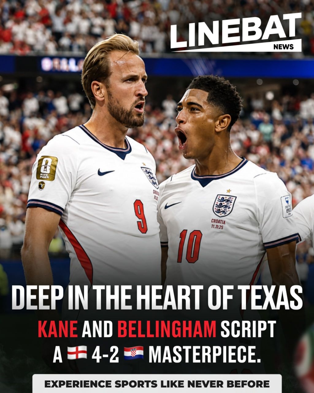 Ruthless England Tames Croatia in Dallas Goal-Fest.