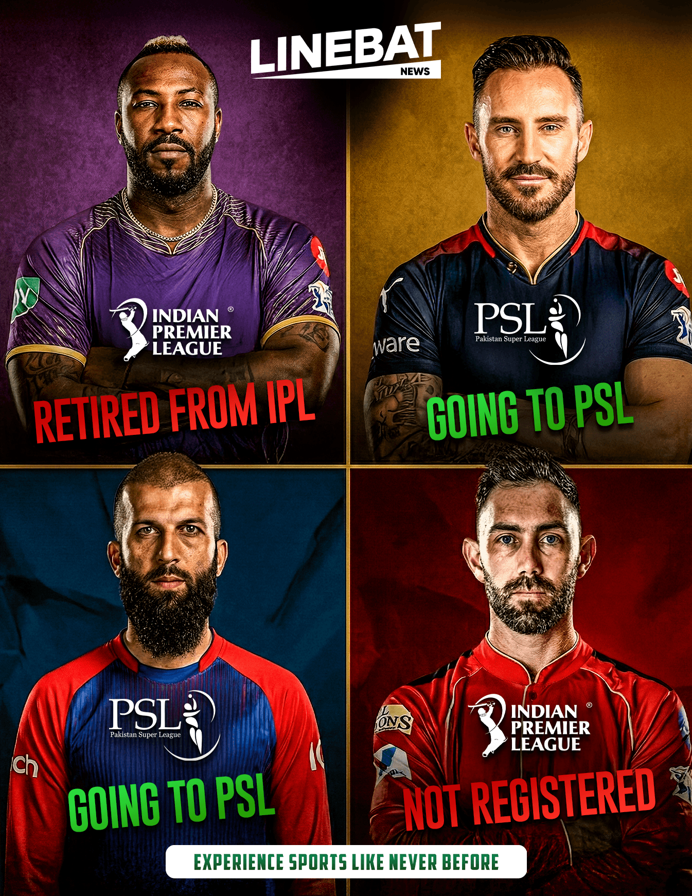 Veteran T20 Stars Swap IPL for PSL