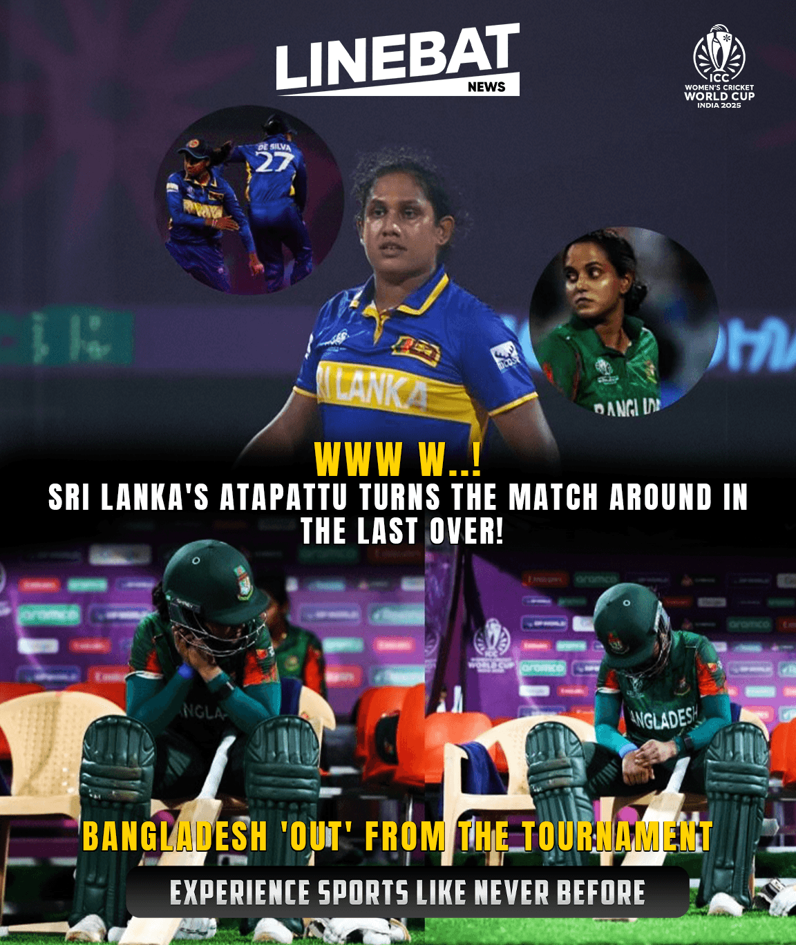 The Bangladesh Women’s cricket team suffered a heartbreaking seven-run defeat to Sri Lanka