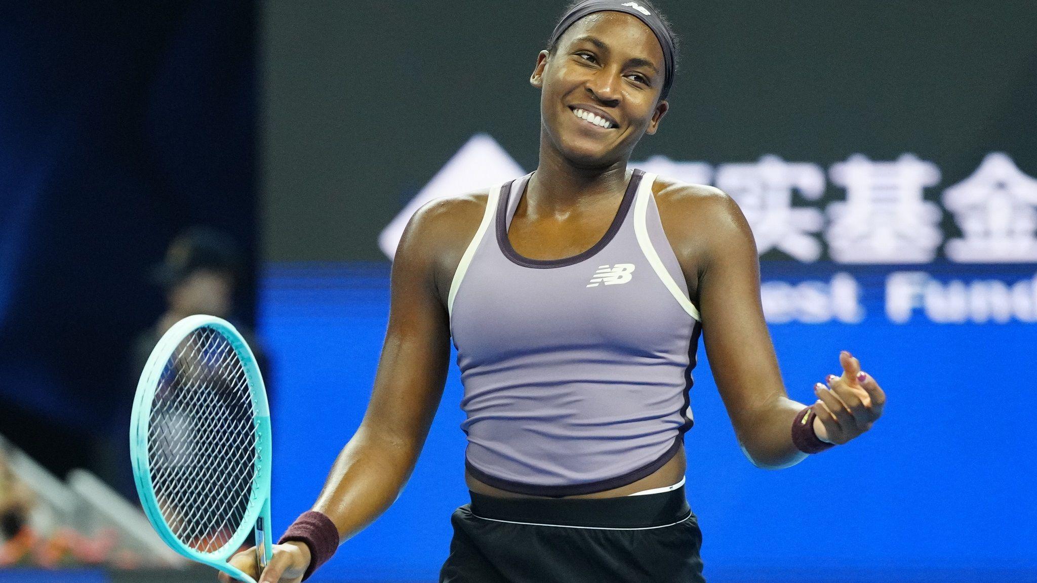 China Open: Coco Gauff wins first WTA title in nine months after victory against Karolina Muchova