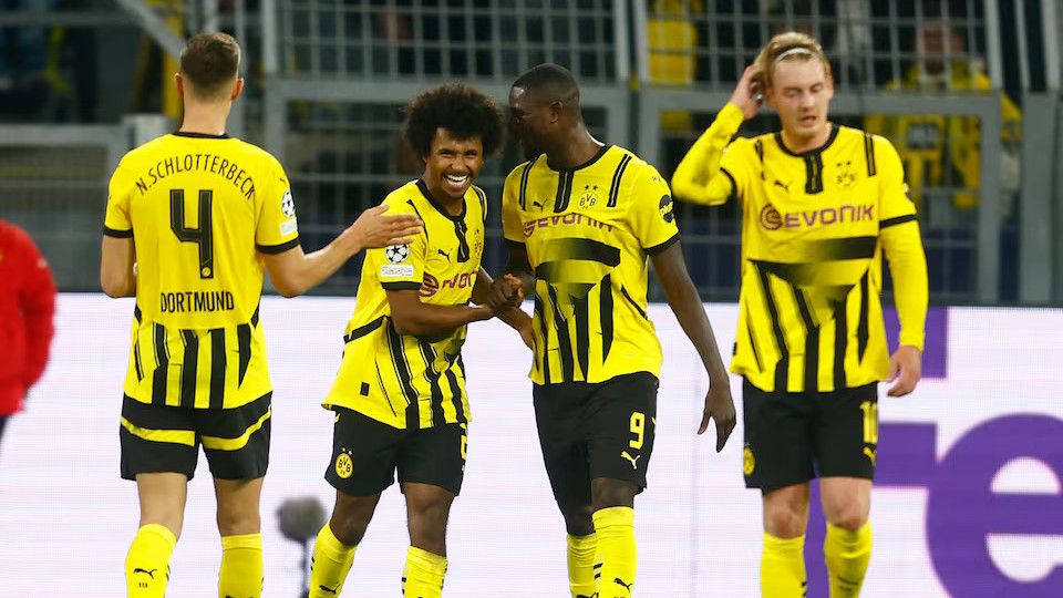 
Dortmund hammer Celtic 7-1 after Adeyemi first-half hat-trick 