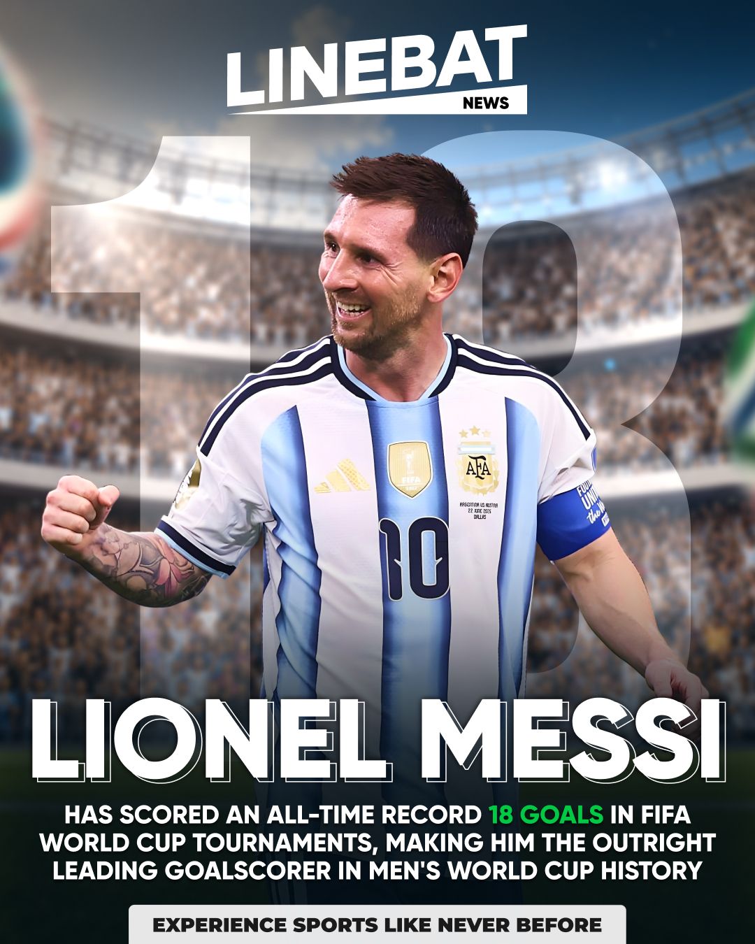 Six Tournaments, One King: Messi Claims Absolute World Cup Goal Record